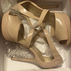 Tan Aldo heels